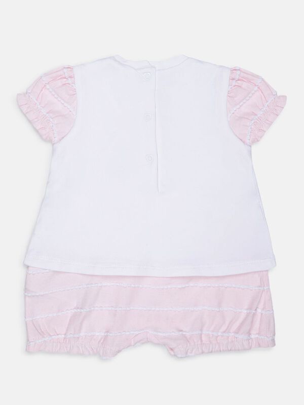 White And Pink Romper image number null
